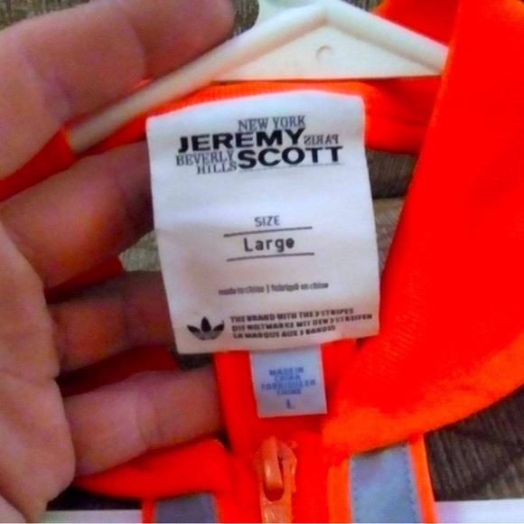 Jeremy Scott x Adidas Other - ADIDAS X JEREMY SCOTT Orange deconstructed track jacket.